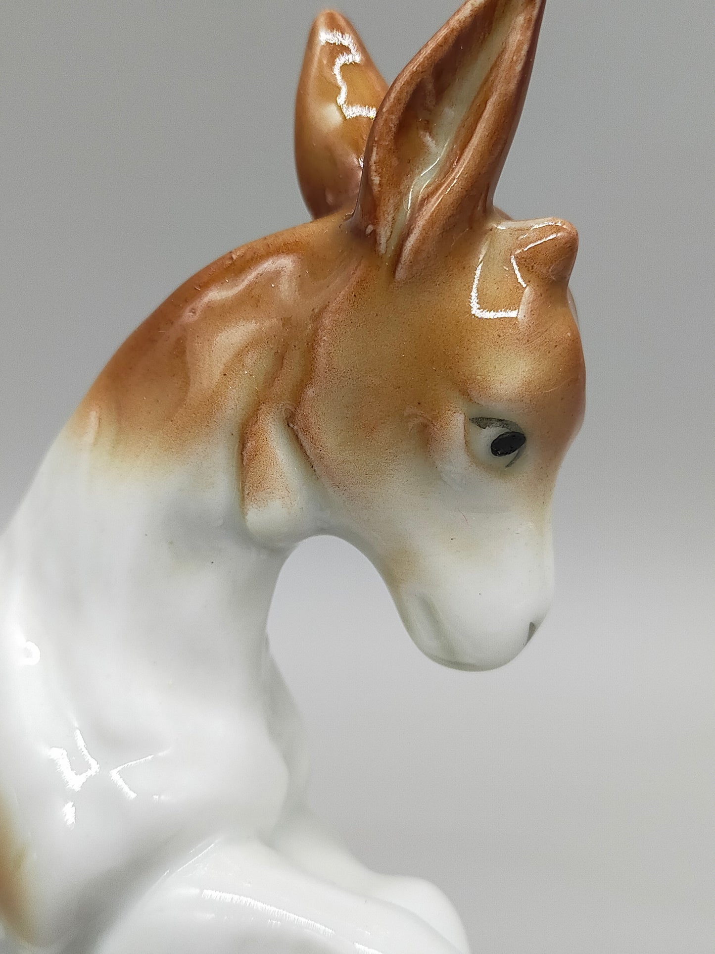Antike Carl Scheidig Gräfenthal Porzellanfigur – Ziege und Hund im Spiel