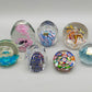 Edler Murano Glas Briefbeschwerer Set – Farbenfrohe Millefiori Kunst