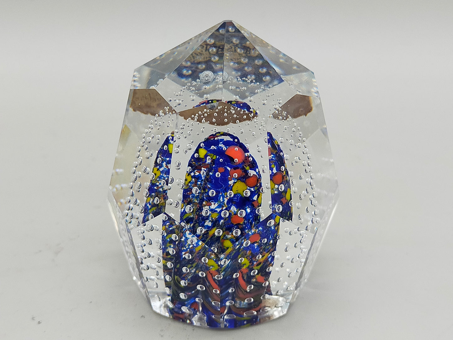 Edler Murano Glas Briefbeschwerer Set – Farbenfrohe Millefiori Kunst