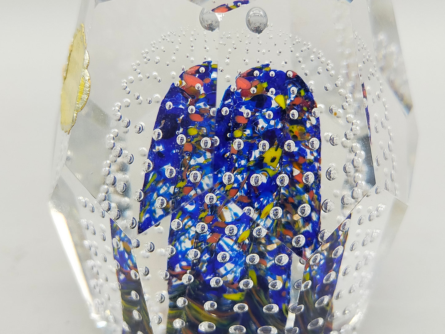 Edler Murano Glas Briefbeschwerer Set – Farbenfrohe Millefiori Kunst