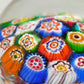 Edler Murano Glas Briefbeschwerer Set – Farbenfrohe Millefiori Kunst