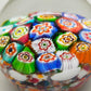 Edler Murano Glas Briefbeschwerer Set – Farbenfrohe Millefiori Kunst