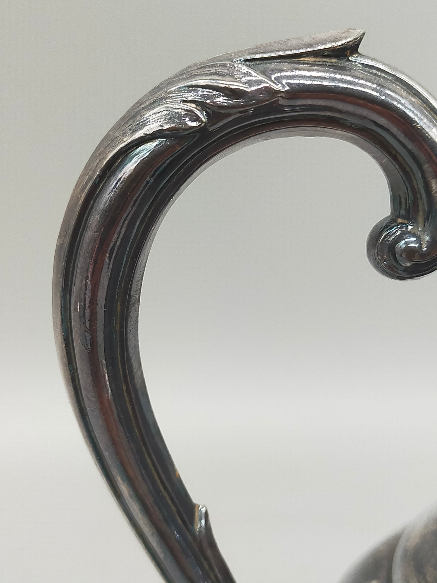 Antike Primrose Plate Kaffeekanne – Versilbert auf Kupfer