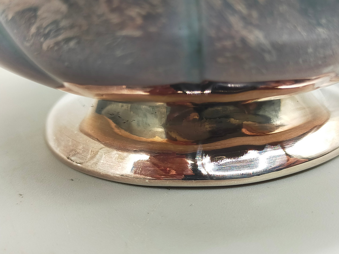 Antike Primrose Plate Kaffeekanne – Versilbert auf Kupfer