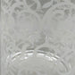 Stilvolle Glas Vase mit weißem Rankenmuster – Tischdeko