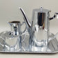 Fleitmann & Witte Art Déco Tee- & Kaffee Set – Versilbert 4-teilig