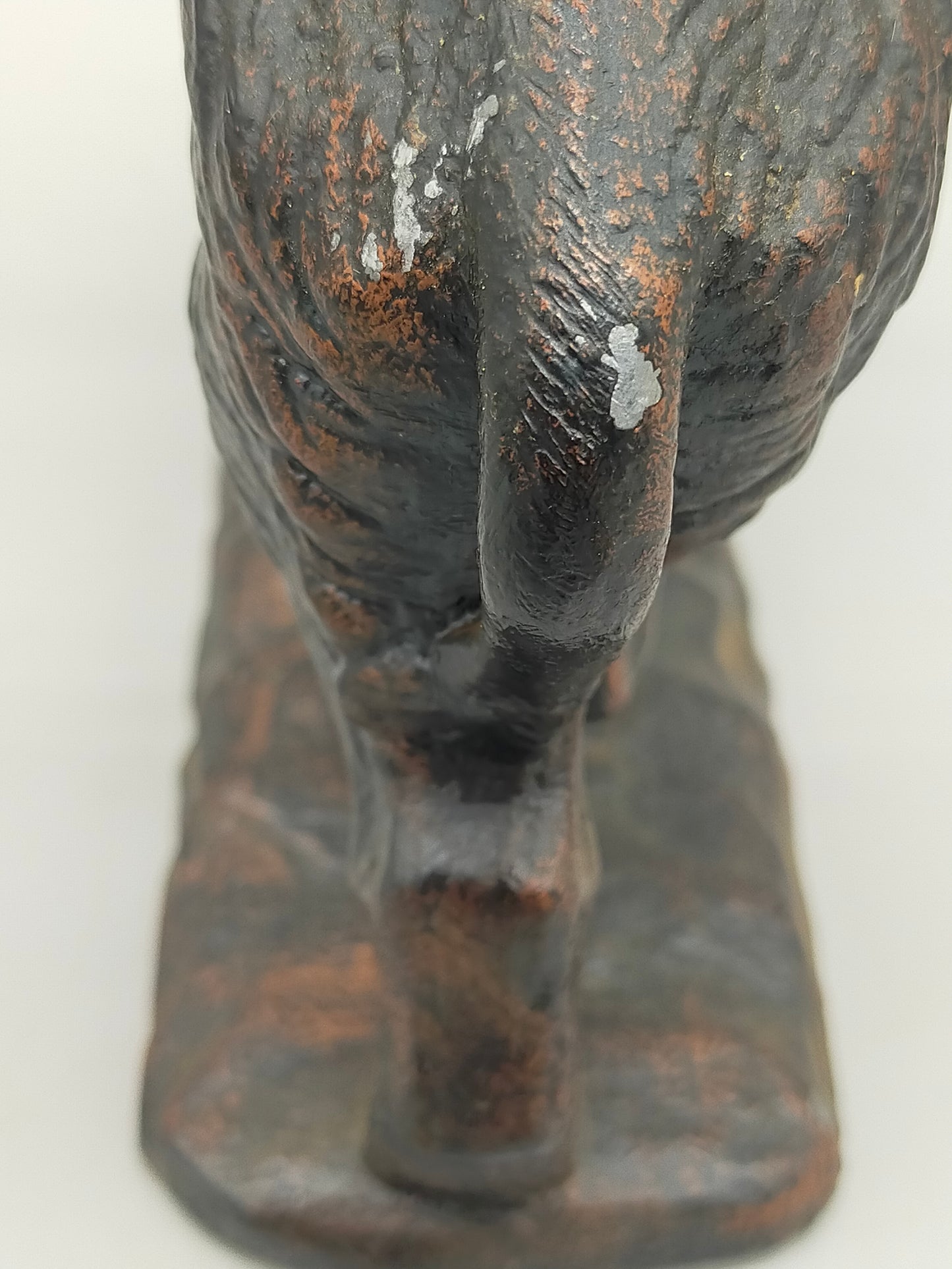 Massive Wildschwein Skulptur Bronze Dekoration – Rustikaler Keiler