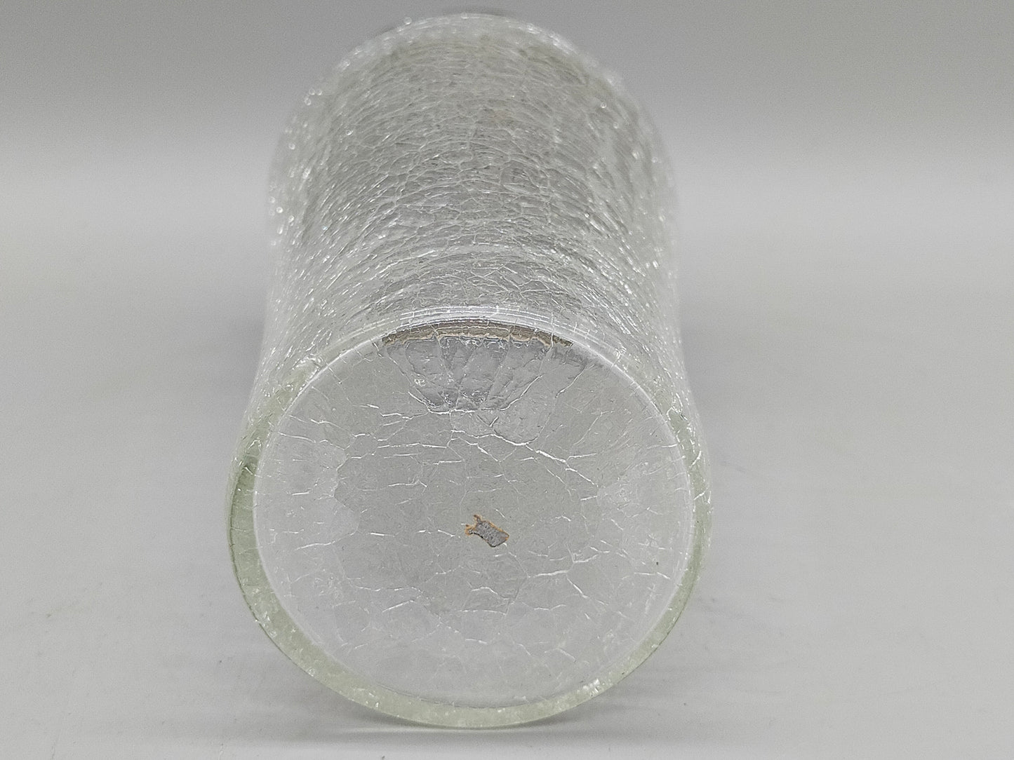 Vintage Cocktailshaker aus Crackle-Glas – Mid-Century Bar-Accessoire