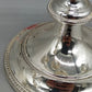 Elegante Versilberte Kerzenständer – Klassisches Set im Perlenrand Design