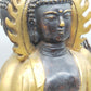 Antike Doppel-Buddha Statue – Spirituelle Kunst aus Bronze & Gold-Finish