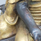 Antike Doppel-Buddha Statue – Spirituelle Kunst aus Bronze & Gold-Finish