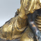 Antike Doppel-Buddha Statue – Spirituelle Kunst aus Bronze & Gold-Finish