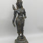 Antike Bronze Statue Phareon Lady – Stehende Figur im Khmer Stil