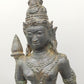Antike Bronze Statue Phareon Lady – Stehende Figur im Khmer Stil