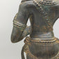 Antike Bronze Statue Phareon Lady – Stehende Figur im Khmer Stil