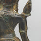 Antike Bronze Statue Phareon Lady – Stehende Figur im Khmer Stil