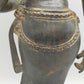Antike Bronze Statue Phareon Lady – Stehende Figur im Khmer Stil