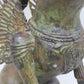 Antike Bronze Skulptur Geflügelter Löwe – Mystische Wächterfigur