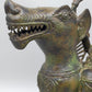Antike Bronze Skulptur Geflügelter Löwe – Mystische Wächterfigur