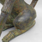 Antike Bronze Skulptur Geflügelter Löwe – Mystische Wächterfigur