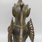 Antike Bronze Skulptur Geflügelter Löwe – Mystische Wächterfigur