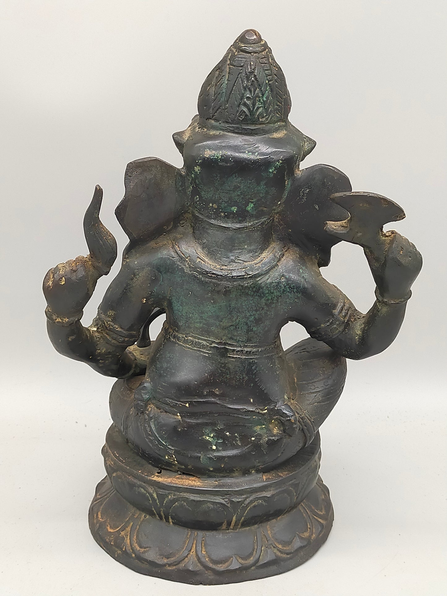 Antike Ganesha Bronze Statue – Spirituelle Deko & Handwerkskunst