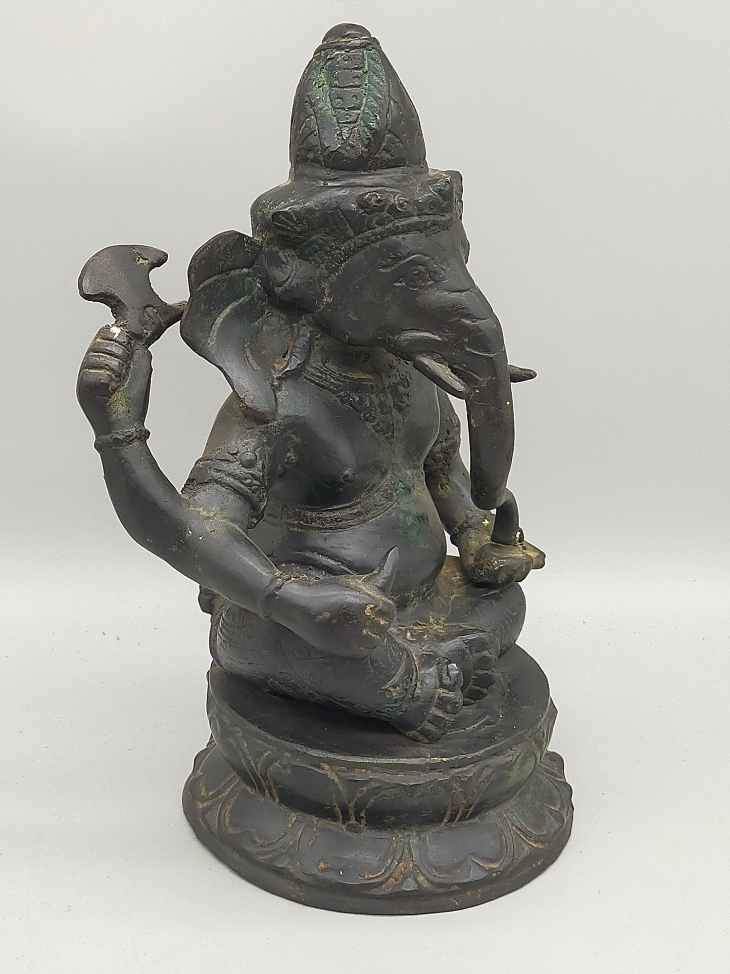 Antike Ganesha Bronze Statue – Spirituelle Deko & Handwerkskunst