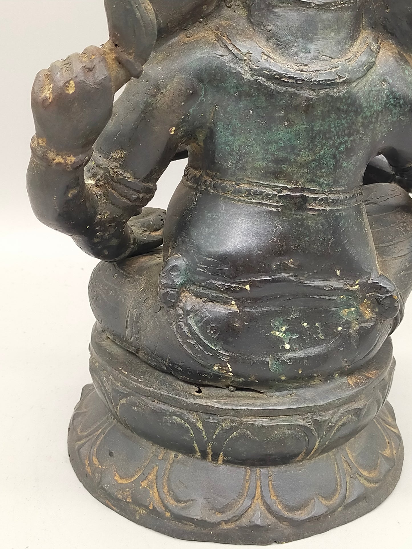 Antike Ganesha Bronze Statue – Spirituelle Deko & Handwerkskunst