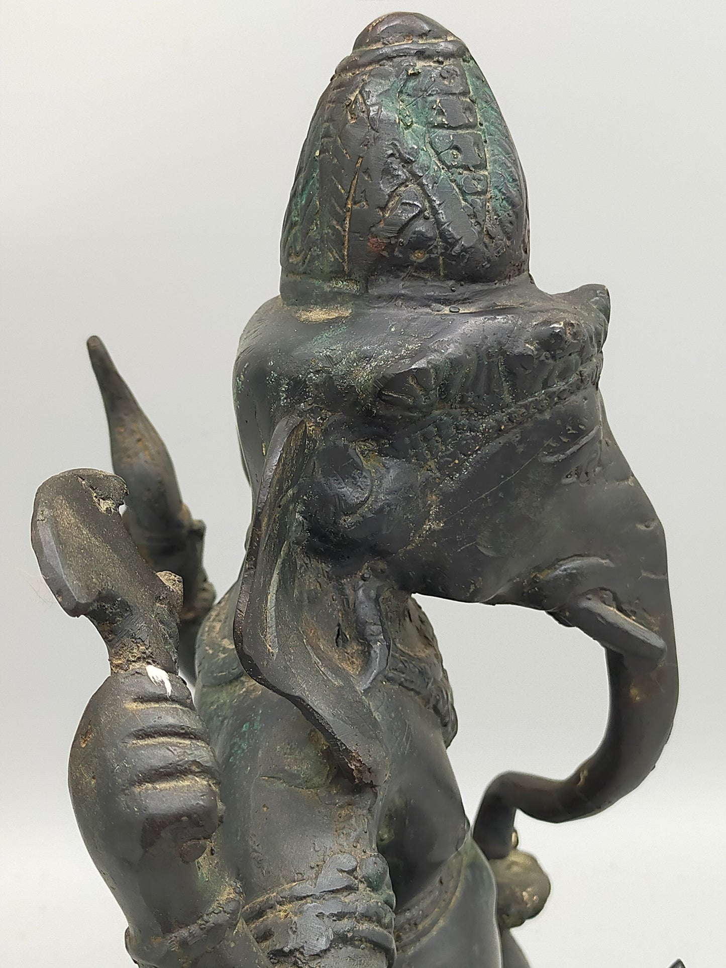 Antike Ganesha Bronze Statue – Spirituelle Deko & Handwerkskunst