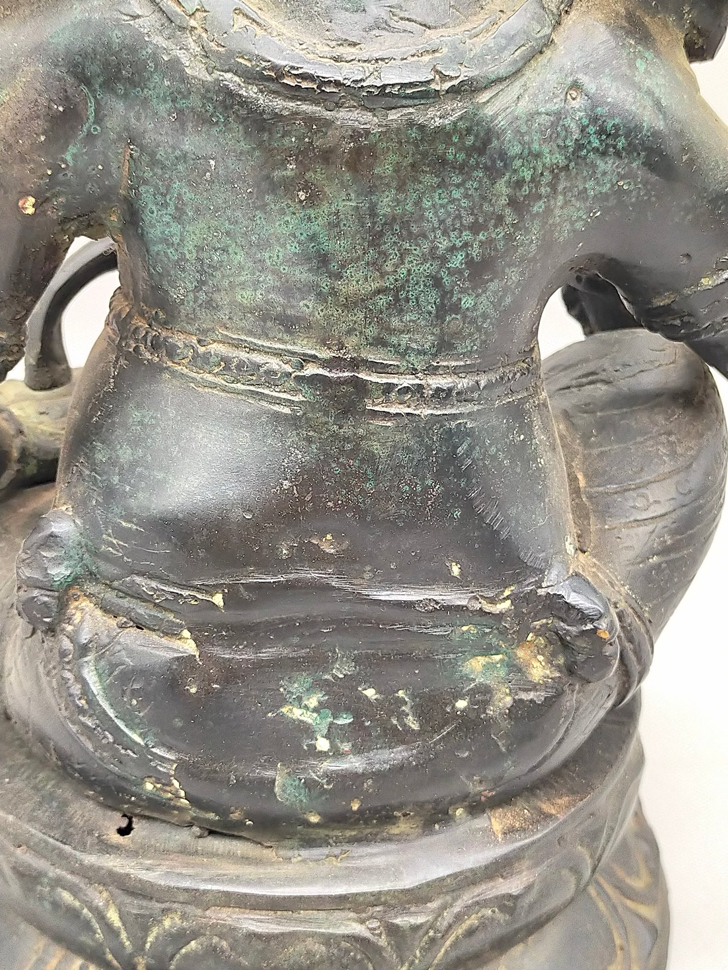 Antike Ganesha Bronze Statue – Spirituelle Deko & Handwerkskunst