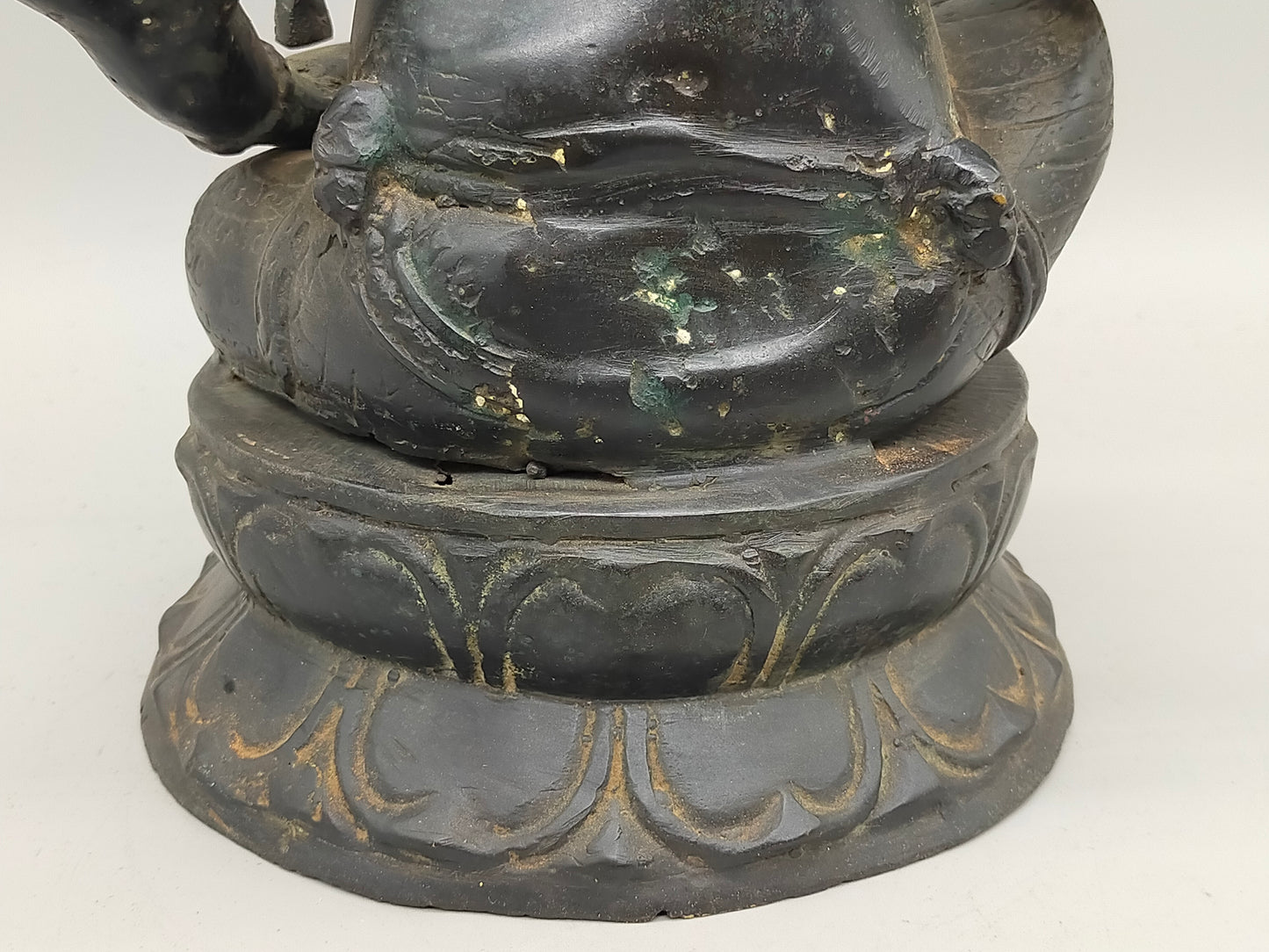 Antike Ganesha Bronze Statue – Spirituelle Deko & Handwerkskunst