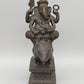 Antike Ganesha Statue auf Ratte – Detailreiche Bronze Figur aus Indien