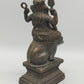 Antike Ganesha Statue auf Ratte – Detailreiche Bronze Figur aus Indien