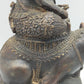 Antike Ganesha Statue auf Ratte – Detailreiche Bronze Figur aus Indien