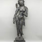 Antike Bronze Statue – Grazile Phareon Frauenfigur auf Lotossockel