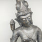 Antike Bronze Statue – Grazile Phareon Frauenfigur auf Lotossockel