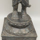 Antike Bronze Statue – Grazile Phareon Frauenfigur auf Lotossockel