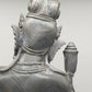 Antike Bronze Statue – Grazile Phareon Frauenfigur auf Lotossockel
