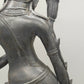 Antike Bronze Statue – Grazile Phareon Frauenfigur auf Lotossockel