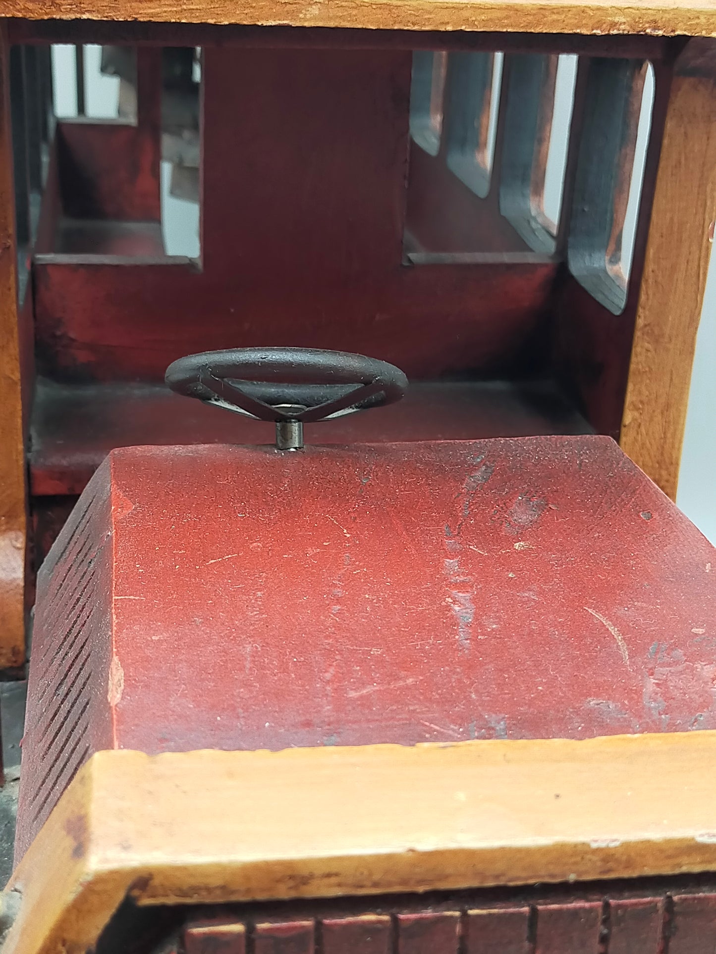 Vintage Holz Bus „City Transport“ – Handgefertigtes Sammlerstück