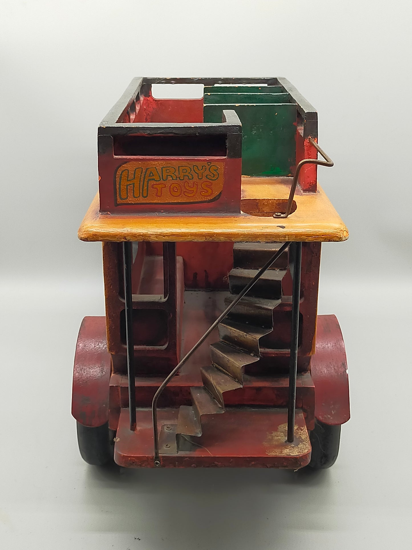 Vintage Holz Bus „City Transport“ – Handgefertigtes Sammlerstück