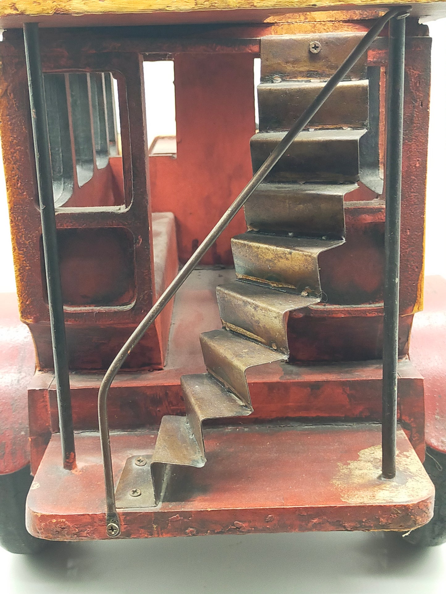 Vintage Holz Bus „City Transport“ – Handgefertigtes Sammlerstück