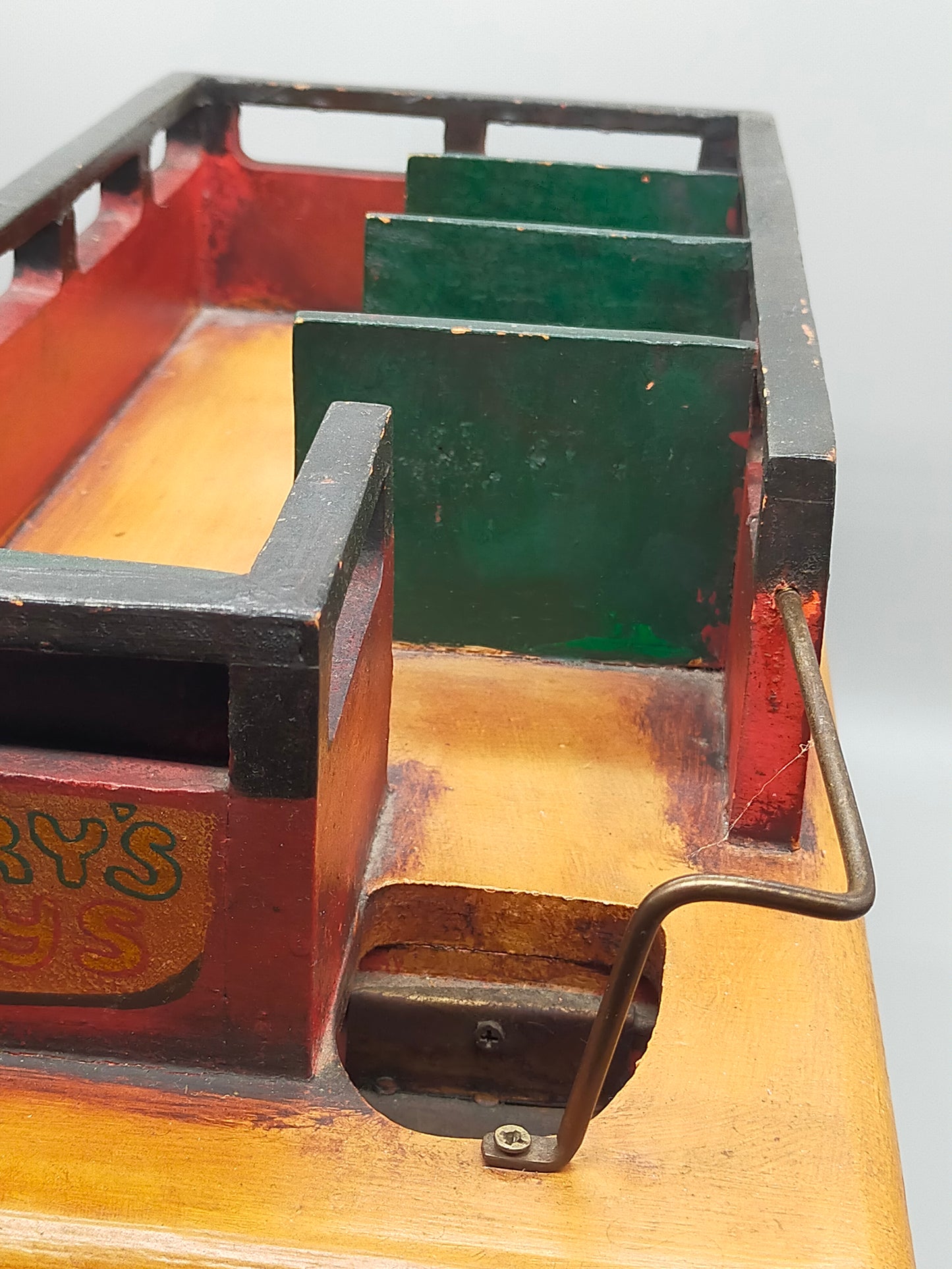 Vintage Holz Bus „City Transport“ – Handgefertigtes Sammlerstück