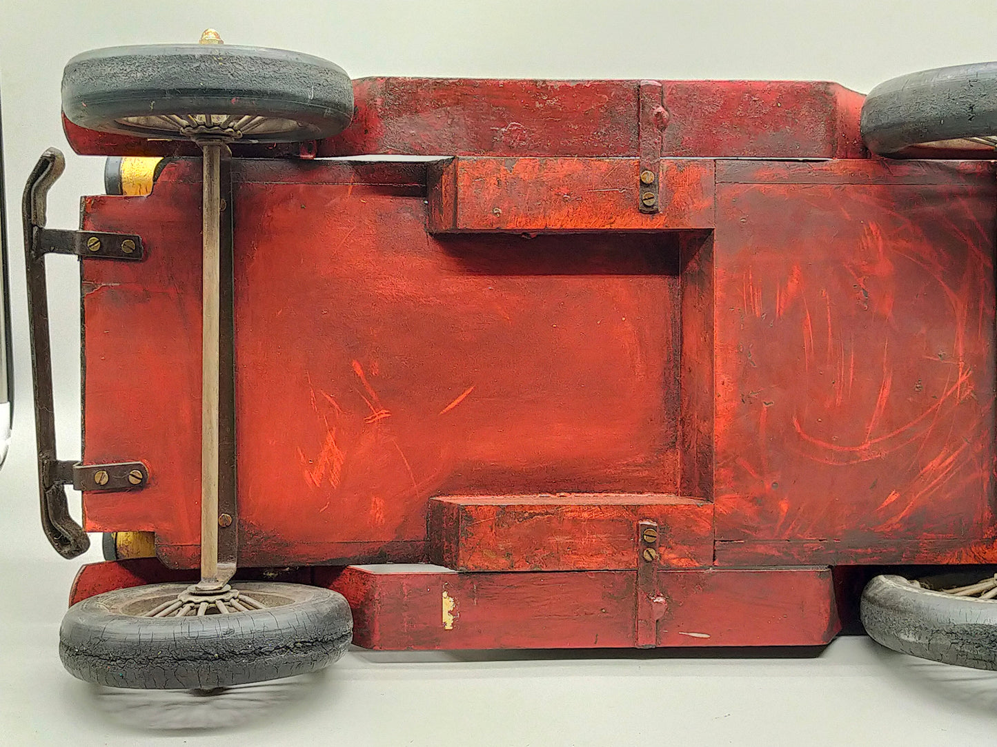 Vintage Holz Bus „City Transport“ – Handgefertigtes Sammlerstück