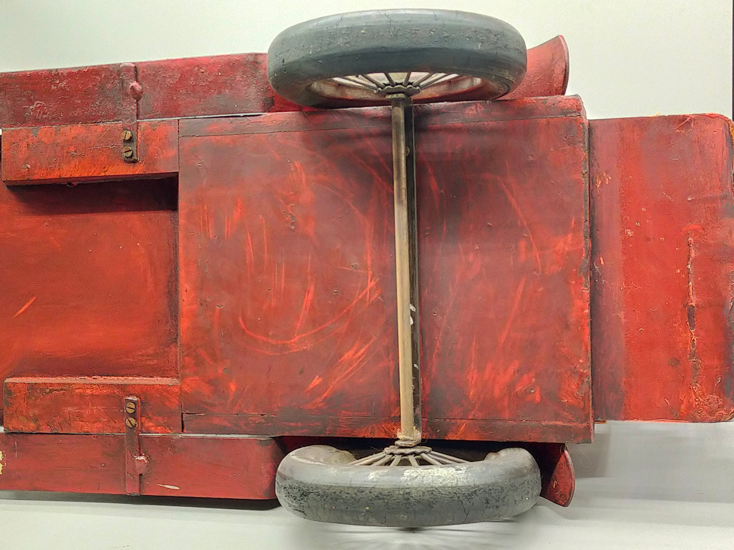 Vintage Holz Bus „City Transport“ – Handgefertigtes Sammlerstück