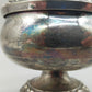 Edle Ianthe Rose Bowl Versilbert – Vintage Blumenfrosch aus England