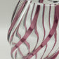 Titel Kunstvolle Glasvase in Amethyst-Optik – Modernes Design mit Wellenmuster