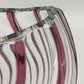 Titel Kunstvolle Glasvase in Amethyst-Optik – Modernes Design mit Wellenmuster