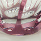 Titel Kunstvolle Glasvase in Amethyst-Optik – Modernes Design mit Wellenmuster