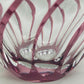 Titel Kunstvolle Glasvase in Amethyst-Optik – Modernes Design mit Wellenmuster